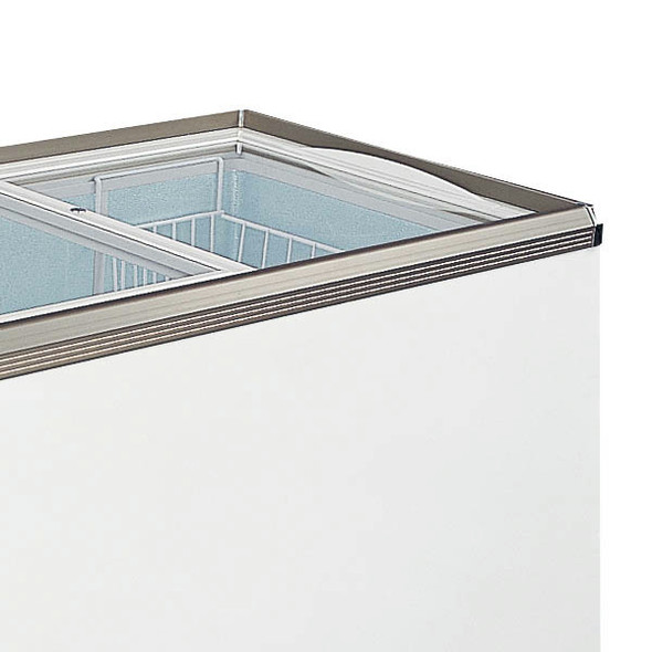 Omcan FR-CN-0400 53.6"W Ice Cream Chest Freezer with Flat Glass Top