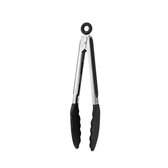 CAC STSH-9 Utility Tong, 9"W, Stainless Steel, with Silicone Head