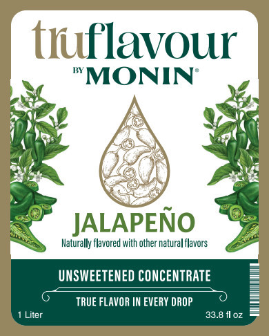 Monin Truflavour Jalapeno Syrup, 1 Liter