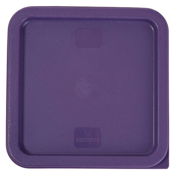 Winco PECC-68P Container Cover, Fits 6 & 8 QT, Square, Purple