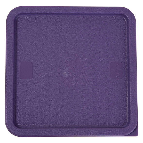 Winco PECC-128P Container Cover, Fits 12 & 18, 22 QT, Square, Purple