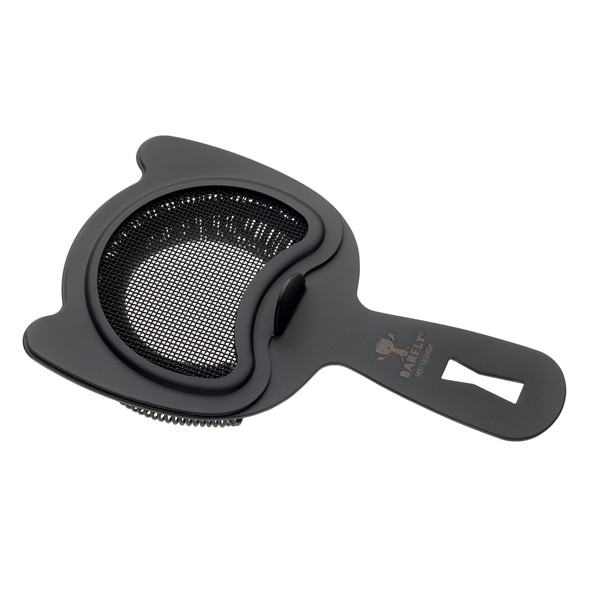 Barfly M37185MBK Black Out Fine Mesh Spring Bar Strainer, 6"