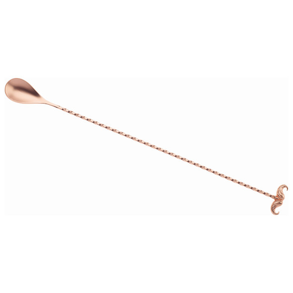 Barfly M37012MUSMC Mustache Bar Spoon, 13-1/4", Matte copper