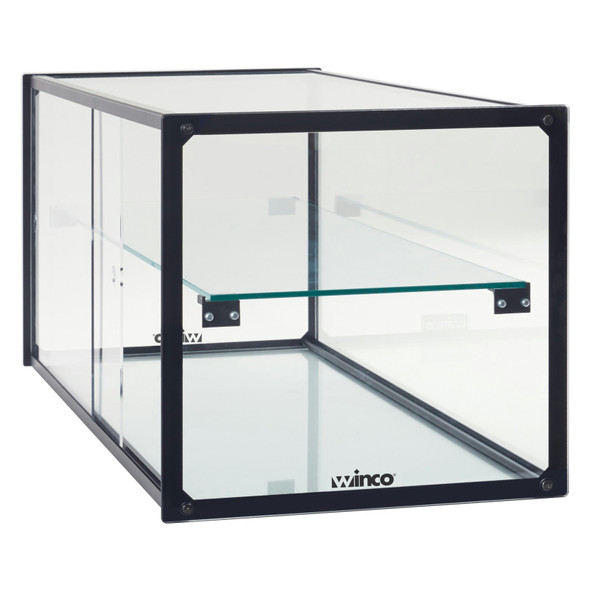 Winco ADCG-3616 Countertop Display Case, 36"x16", 2-tiers, Glass