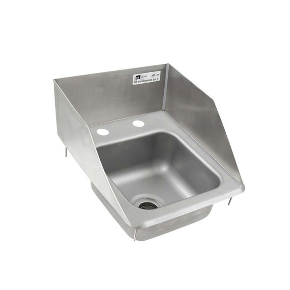 John Boos PB-DISINK090905-SSLR-X Drop-In Sink, 1-comp w/side splash, 11-1/8"W x 13-1/2"D x 11"H