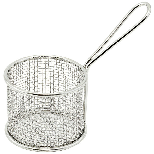 Winco FBM-32R Mini Fry Basket, 3-3/4", Round