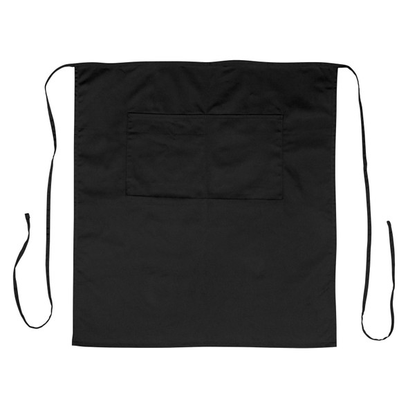 Winco WA-3129BK Bistro Apron, 32" x 28", (2) Pockets, Black