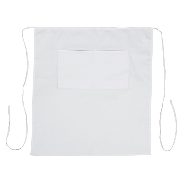 Winco WA-3129WH Bistro Apron, 32" x 28", (2) Pockets, White