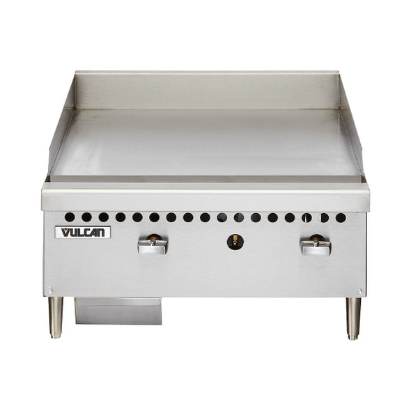 Vulcan VCRG36-M1 36" Restaurant Series Countertop Gas Griddle - Manual Controls, 75,000 BTU