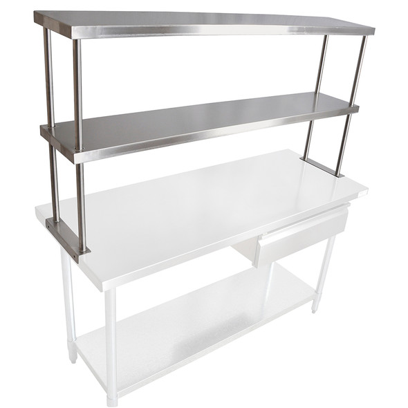John Boos OS-ED-1836-X Double Overshelf, 36"w x 18"d, 18/300 stainless