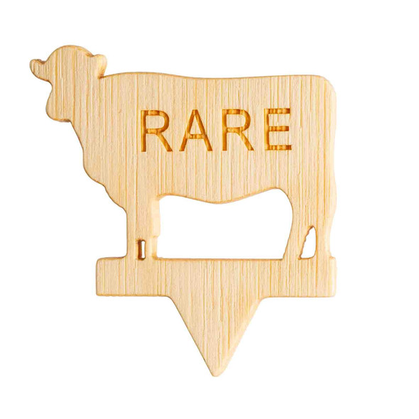 Tablecraft 13110 Cow-Shape "RARE" Bamboo Steak Markers (100pcs/Pack)