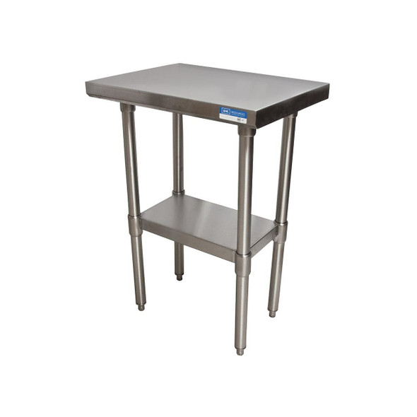 BK VTT-1830 Work Table, 30"W x 18"D, Galvanized Undershelf