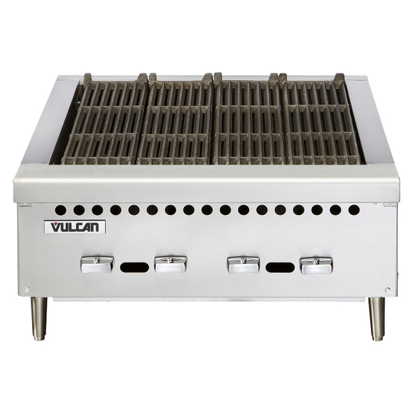 Vulcan VCRB25-1 VCRB Series Countertop Natural Gas Charbroiler - 58,000 BTU
