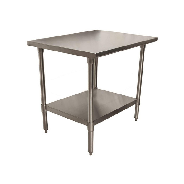 BK VTT-3030 Work Table, 30"W x 30"D, Galvanized Undershelf