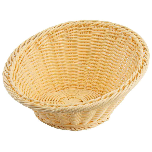Tablecraft 12128 Handwoven Basket 13-1/2", Round, Natural