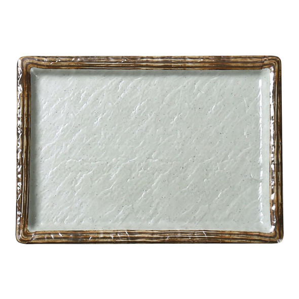 YANCO YO-3009 Yoto Rectangular Sushi Plate, 9-1/2" x 6-3/4", Matte Green (24/Case)