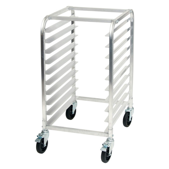Winco ALRK-10BK 10-Tier End-Load Aluminum Sheet Pan Rack