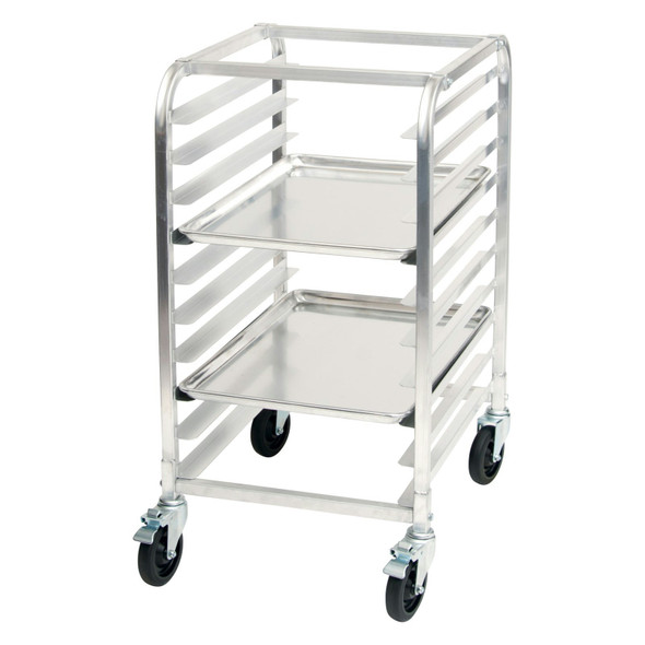 Winco ALRK-10BK 10-Tier End-Load Aluminum Sheet Pan Rack