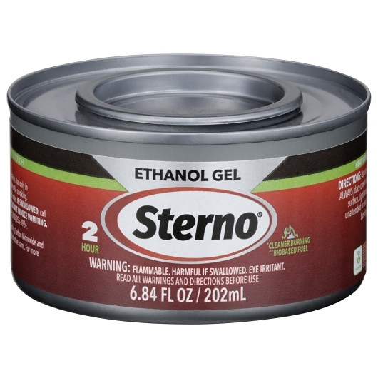 Sterno 20612 Chafing Dish Fuel, 2 Hour, Green Methanol Gel (72/Case)