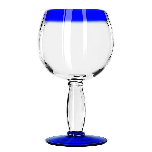 Libbey 92314 Cocktail Glass, 21 oz., Cobalt Blue Rim (12/Case)