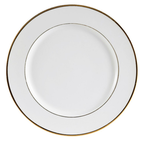 CAC GRY-6 Golden Royal Porcelain Plate, 6" Round, Super White (3 Dz/Case)