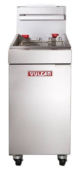Vulcan LG400-2 120,000 Btu Propane Gas Free Standing Fryer, 50 Lb, LG Series (LG400-2)