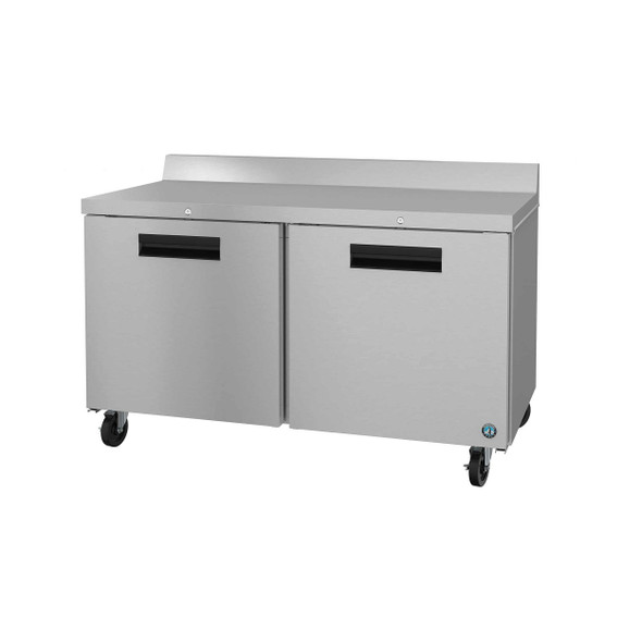 Hoshizaki WR60A-01 Two Section Worktop Refrigerator, Stainless Doors with Lock