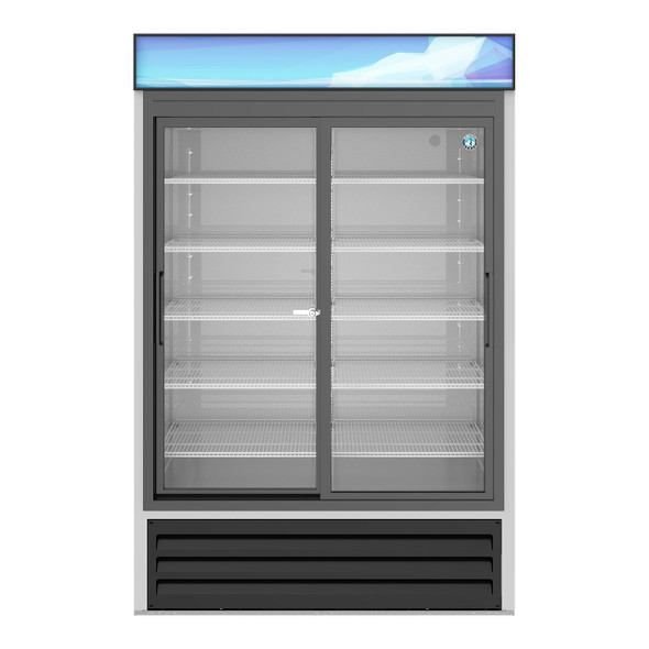Hoshizaki RM-45-SD Refrigerator, Two Section Glass Door Merchandiser