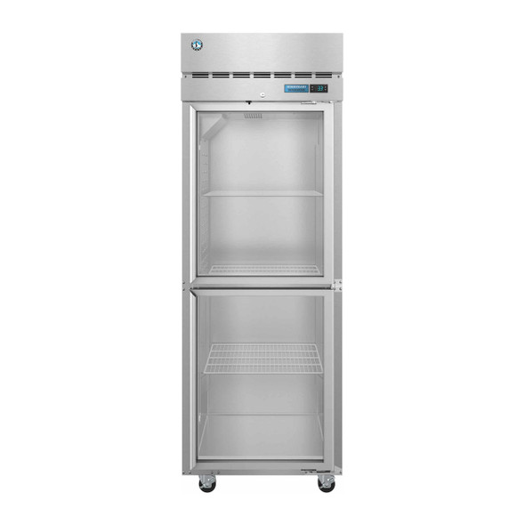 Hoshizaki R1A-HG Refrigerator, Single Section Upright, Half Glass Doors with Lock