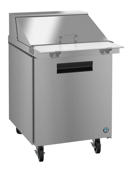 Hoshizaki SR27A-12M Refrigerator, Single Section Mega Top Prep Table, Stainless Door