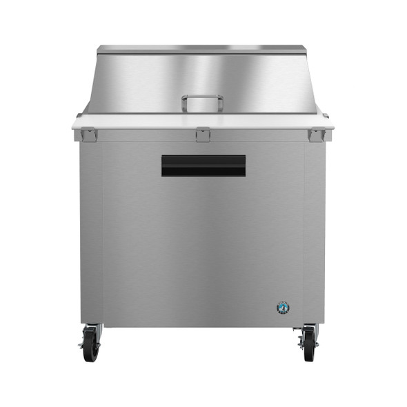 Hoshizaki SR36B-15M Refrigerator, Single Section Mega Top Prep Table, Stainless Door