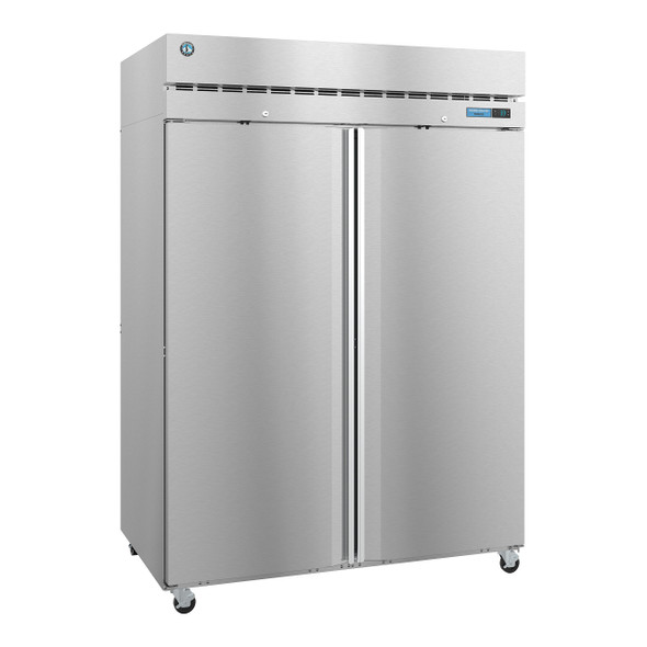Hoshizaki F2A-FS Freezer, Two Section Upright, Full Stainless Doors with Lock