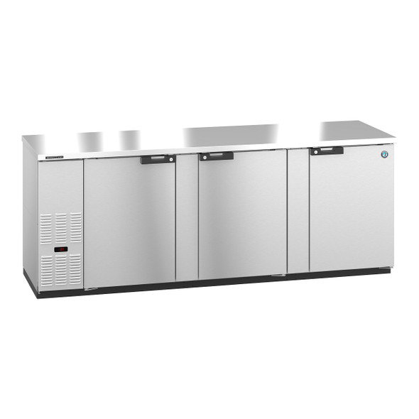 Hoshizaki HBB-4-95-S Refrigerator, Three Section, Stainless Steel Back Bar Back Bar, Solid Doors