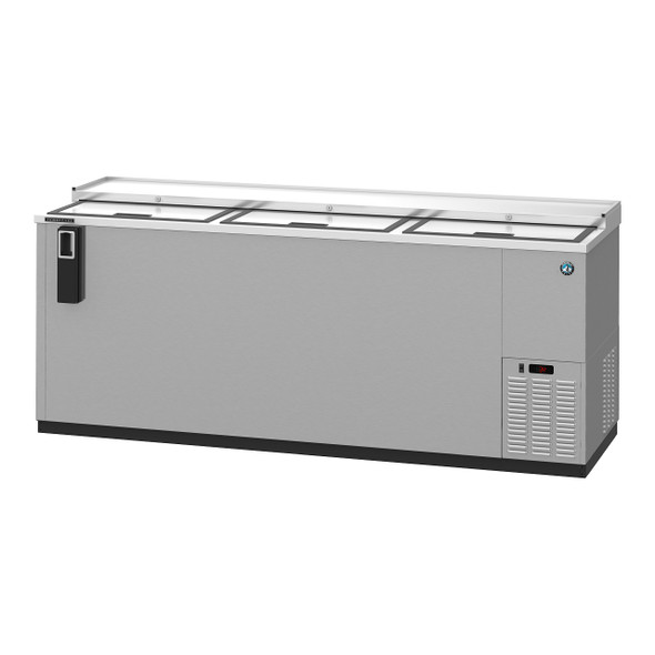 Hoshizaki HBC-80-S Refrigerator, Three Section, Stainless Steel Back Bar Bottle Cooler, Slide Top Doors