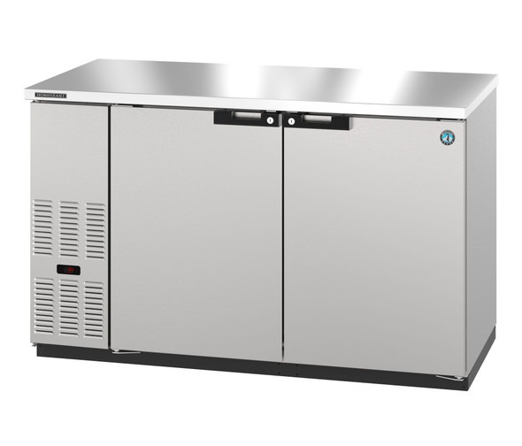 Hoshizaki HBB-2-59-S Refrigerator, Two Section, Stainless Steel Back Bar Back Bar, Solid Doors