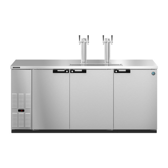 Hoshizaki HDD-3-80-S Refrigerator, Three Section, Stainless Steel Back Bar Direct Draw, Solid Doors