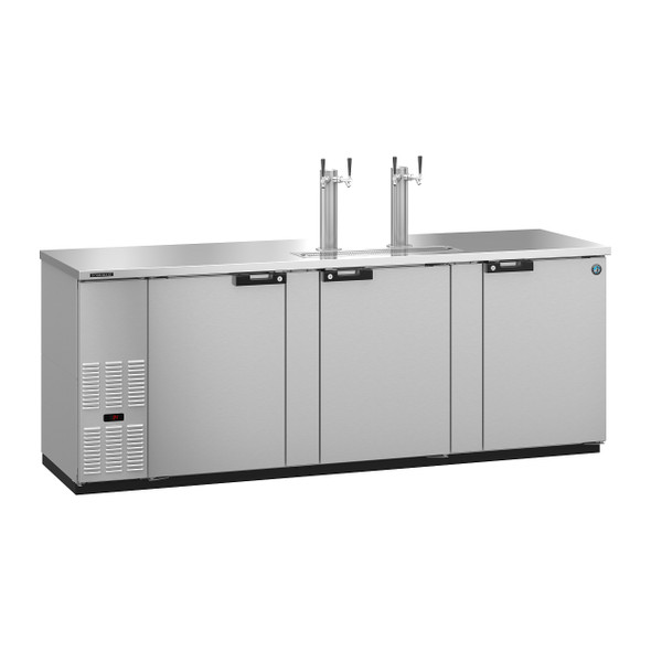 Hoshizaki HDD-4-95-S Refrigerator, Three Section, Stainless Steel Back Bar Direct Draw, Solid Doors