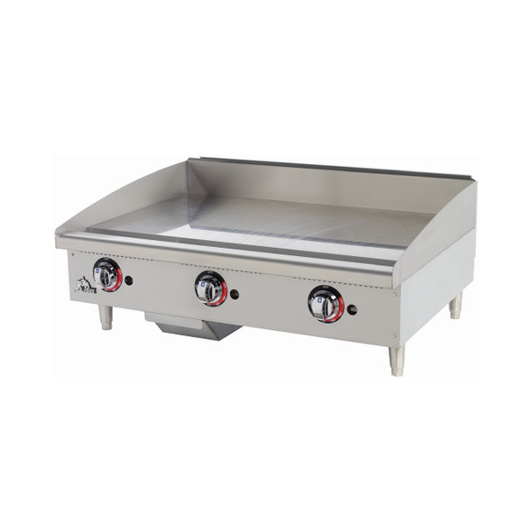 Star 636TF 36" Star-Max Embedded Modulating Thermostat Gas Griddle - Polished Steel