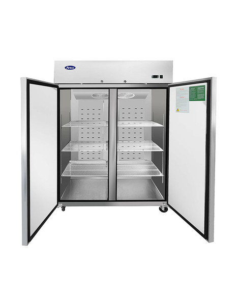 Atosa MBF8002GR 52" Reach-In Upright Freezer, Top Mount, Two Solid Doors, 43.2 Cu. Ft, Stainless Steel
