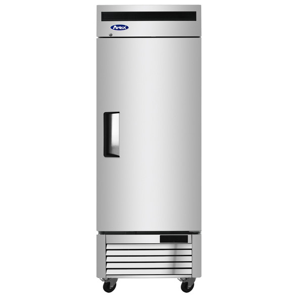 Atosa MBF8505GR 27" Reach-In Upright Refrigerator, Bottom Mount, Single Solid Door, 19.1 Cu. Ft, Stainless Steel