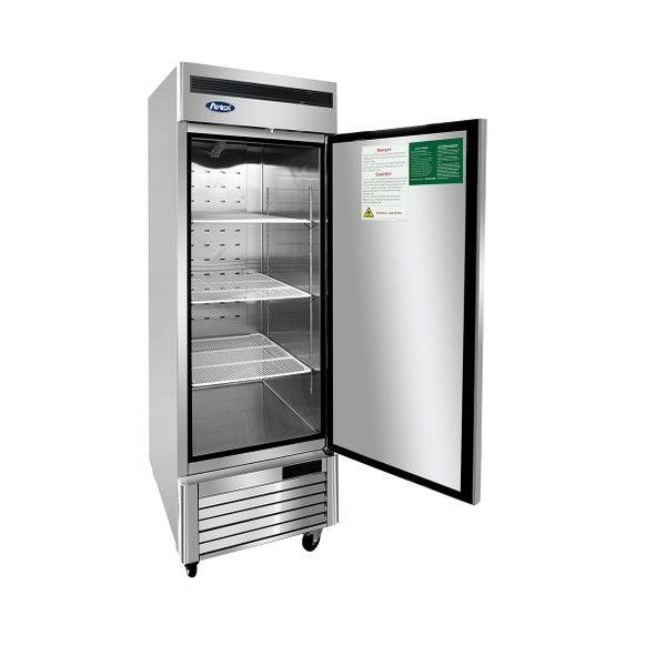 Atosa MBF8501GR 27" Reach-In Upright Freezer, Bottom Mount, Single Solid Door, 19.1 Cu. Ft, Stainless Steel