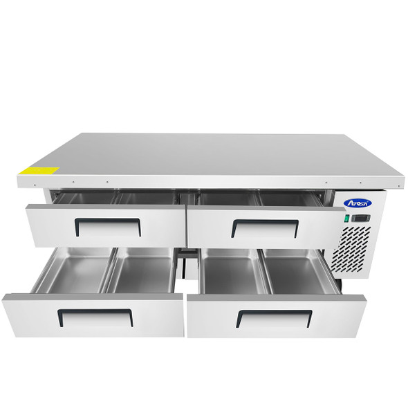 Atosa MGF8454GR 76" Chef Base, Extended Top