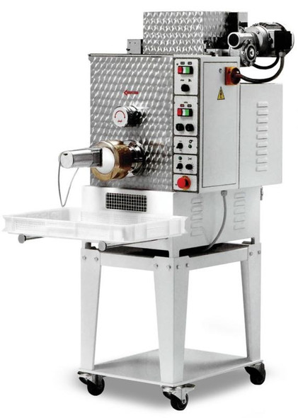 Omcan PM-IT-0040 Floor Model Heavy-Duty Pasta Machine with Dual Tank Capacity - 1.5 HP