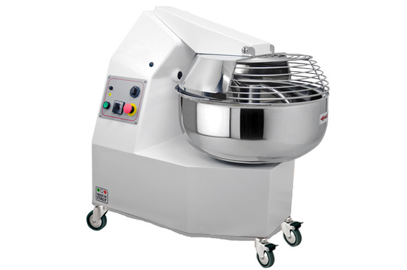 Omcan MX-IT-0025 55 lb. Single Speed Fork Dough Mixer - 200-240V, 1 Phase, 2HP