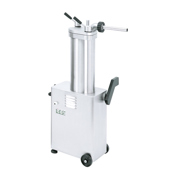 Omcan SS-ES-0026-FS Stainless Steel Hydraulic Piston Sausage Stuffer - 26 lb., 220V 1Ph