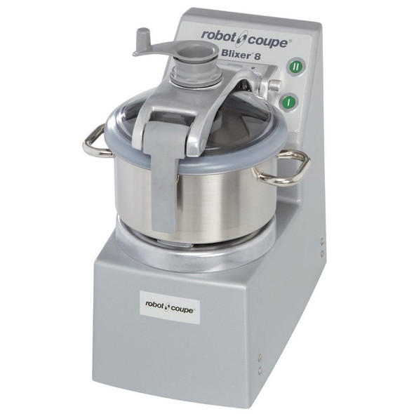 Robot Coupe Blixer 8 Food Processor with 8 Qt. Stainless Steel Bowl and Two Speeds - 3 hp Robot Coupe Blixer 8 Food Processor with 8 Qt. Stainless Steel Bowl and Two Speeds - 3 hp