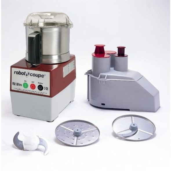 Robot Coupe R2N Ultra Combination Continuous Feed Food Processor with 3 Qt. Stainless Steel Bowl - 1 hp Robot Coupe R2N Ultra Combination Continuous Feed Food Processor with 3 Qt. Stainless Steel Bowl - 1 hp