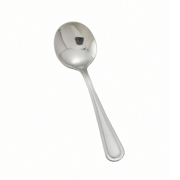 Winco 0030-04 Shangarila Bouillon Spoon, Extra Heavyweight - 12/Box