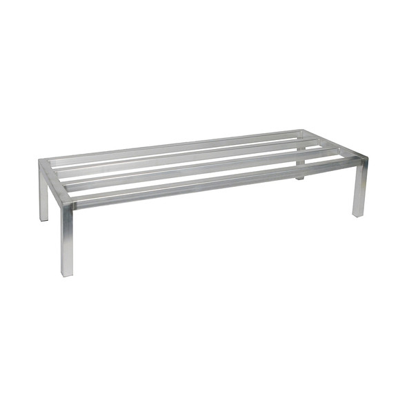 Winco ADRK-2060 Aluminum Dunnage Rack, 20" x 60" x 12" - 1200 lb. Capacity