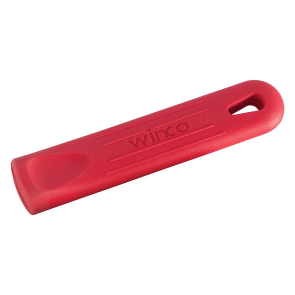 Winco AFP-3HR Removable Silicone Sleeve for Fry & Sauce Pans - Red